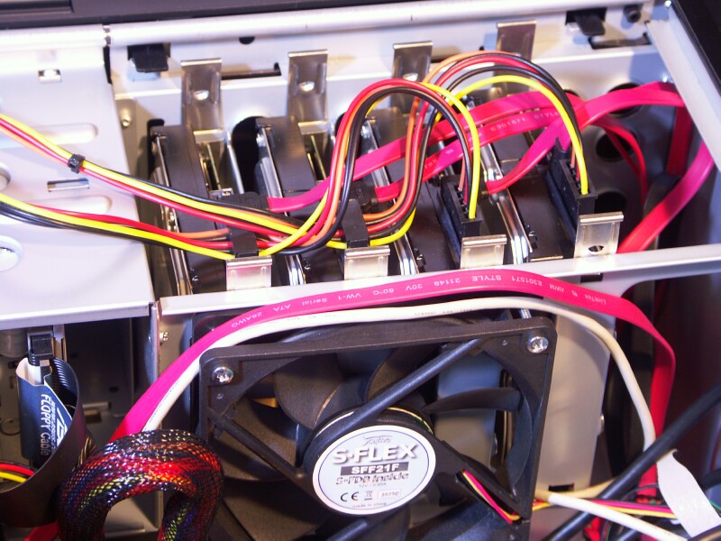 View of the drive array